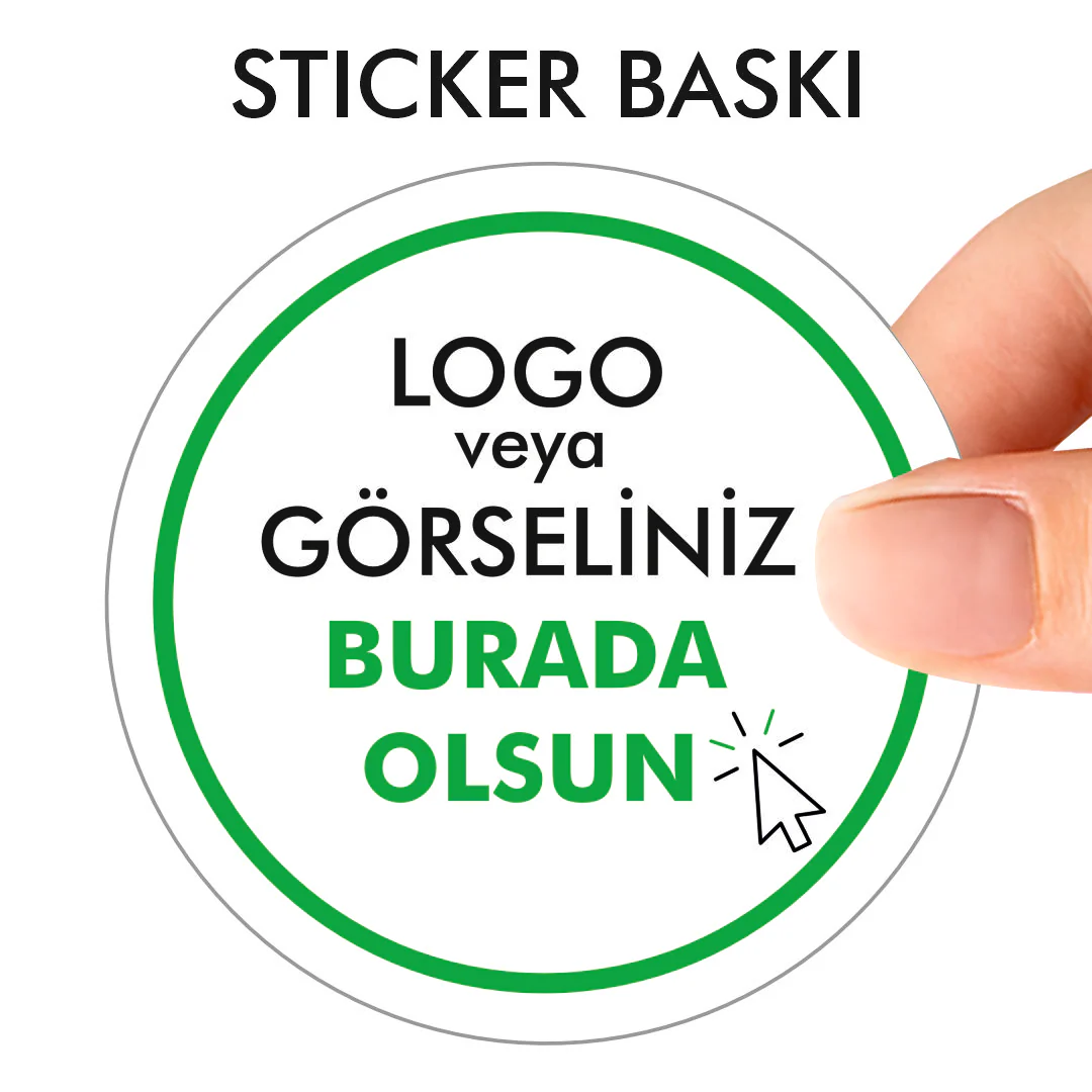 Yuvarlak Etiket & Sticker Kişiye Özel